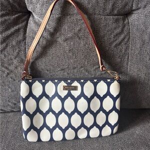Kate Spade Navy and White Wristlet